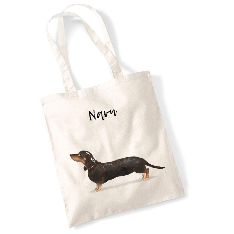 Totebag Dachshund svart