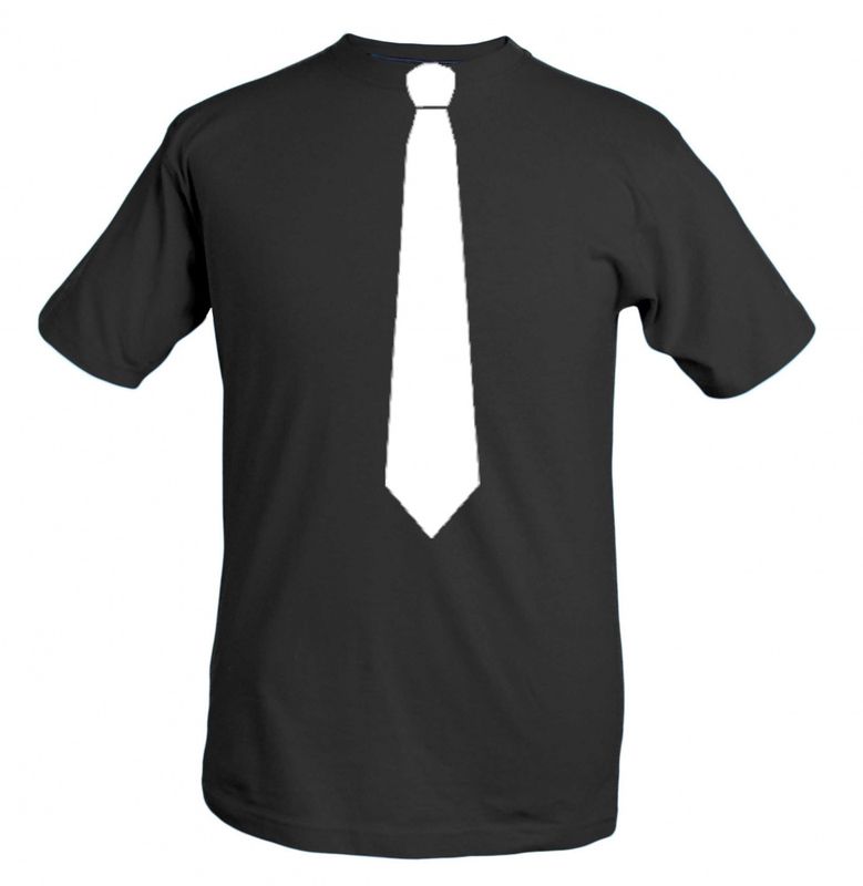 T-shirt med Slips