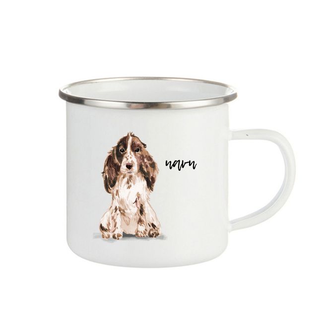 Hovedbilde kopp Cocker Spaniel brun hvit