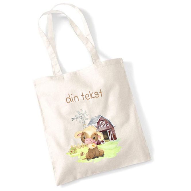 Hovedbilde Totebag sittende ku