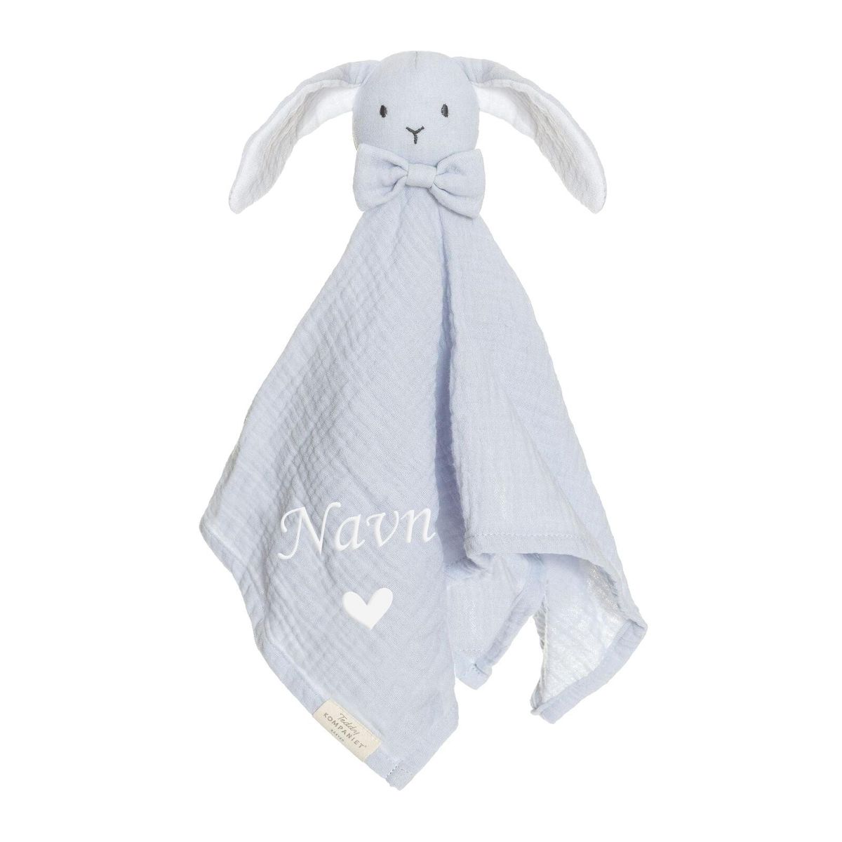Teddykompaniet Muslin Kanin - Lys blå