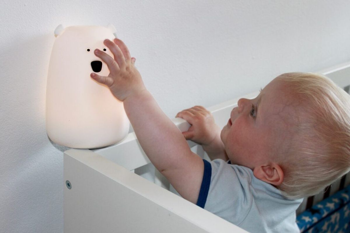 Rabbit & Friends Nattlampe Bjørn m/ fjernkontroll